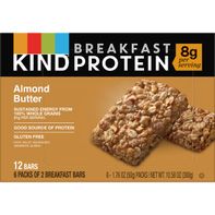 KIND Breakfast Protein Bars, Almond Butter, 1.76 o...
️