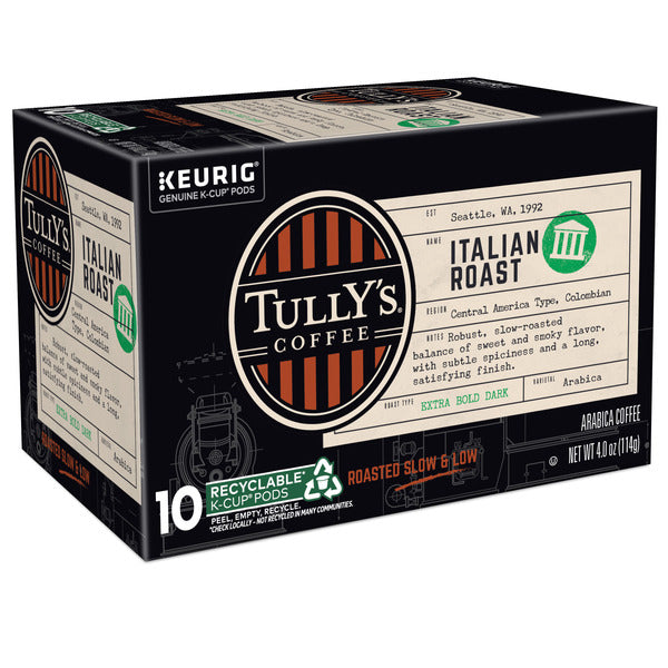 Tully's Coffee Italian Roast K-Cup Pods