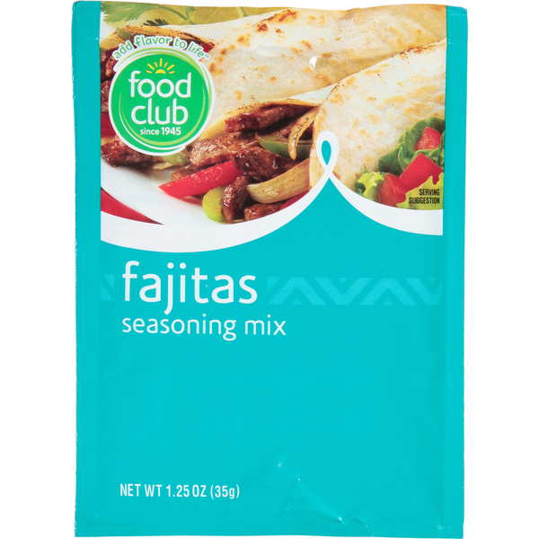Food Club Seasoning Mix, Fajitas