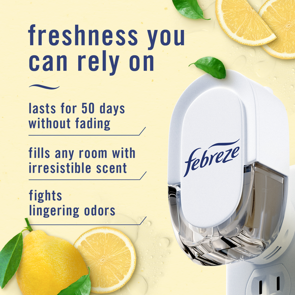 Febreze Plug In Air Freshener Scented Oil Refill, Kitchen Odor Fighter