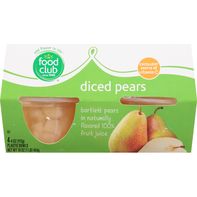 Food Club Pears, Diced️