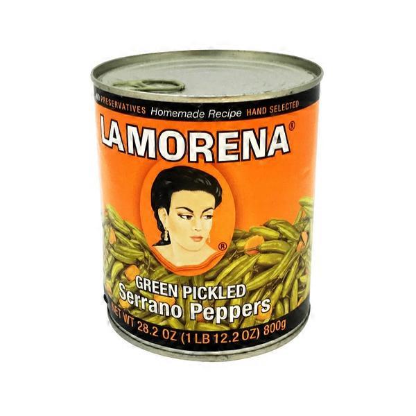 La Morena Green Pickled Serrano Peppers