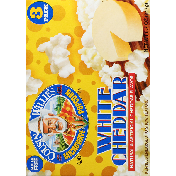 Cousin Willie's Microwave White Cheddar Popcorn