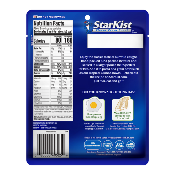 StarKist Wild Caught Light Tuna in Water