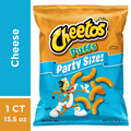 Cheetos Cheese Flavored Puffs Party Size crunchy cheese snack bag for parties and family snacking.
