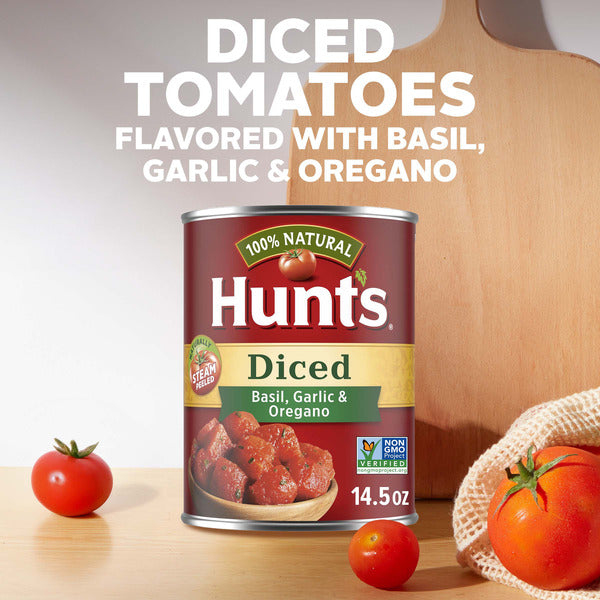 Hunt's Diced Tomatoes with Basil Garlic and Oregano