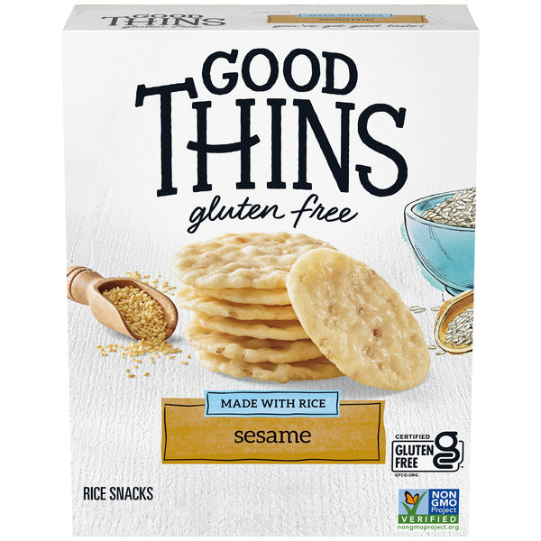 GOOD THINS Sesame Gluten Free Rice Snacks