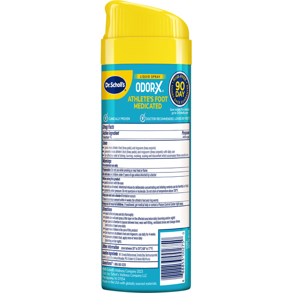 Dr. Scholl's Antifungal Spray, Tolnaftate, Liquid Spray, Athlete's Foot Medicated