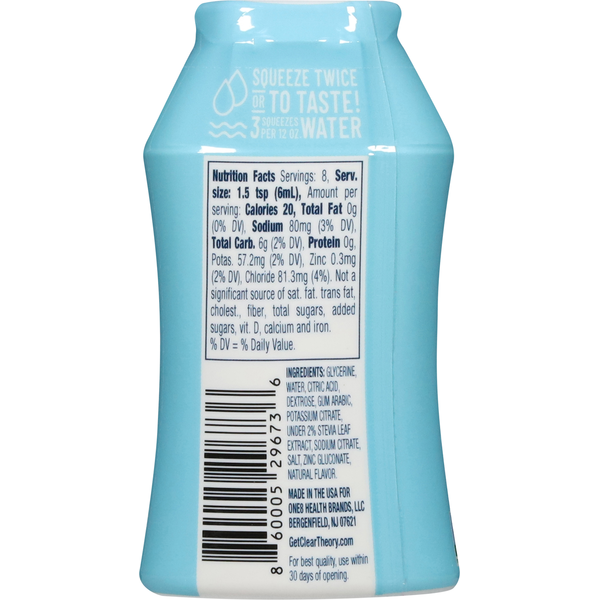 Clear Theory Water Booster, Blue Raspberry