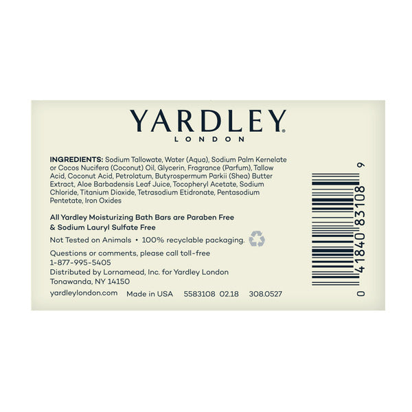 Yardley London Creamy Coconut Moisturizing Bath Bar