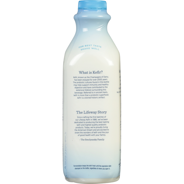 Lifeway Nonfat Kefir, Plain, Unsweetened
