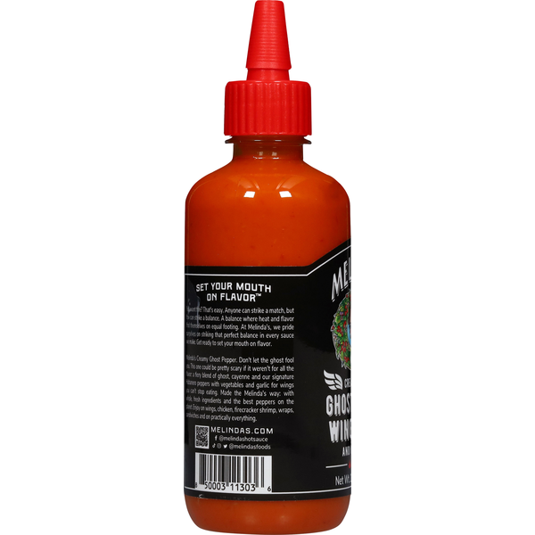 Melinda's Sauce and Condiment, Creamy Style, Ghost Pepper Wing