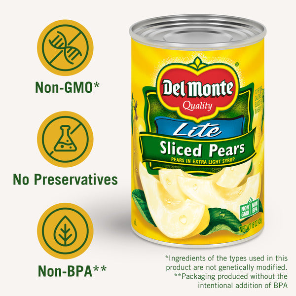 Del Monte Lite Sliced Pears