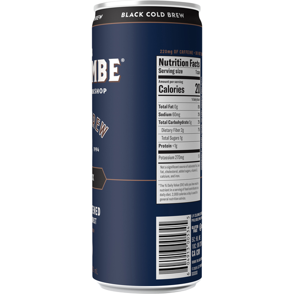 La Colombe Unsweetened Medium Roast Black Cold Brew
