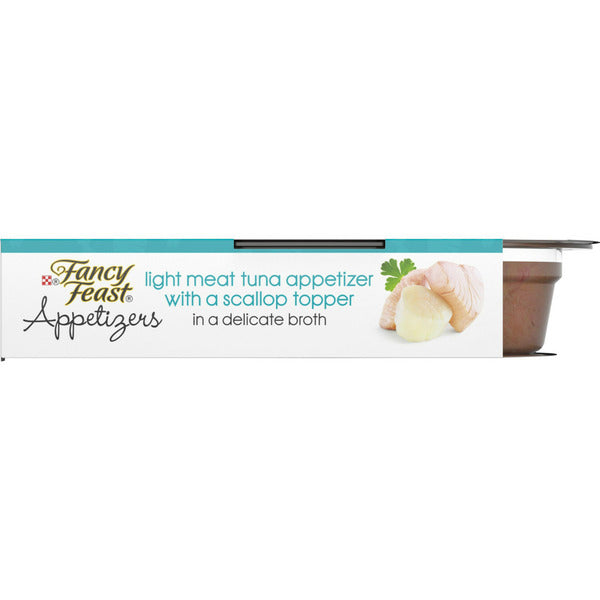 Purina Fancy Feast Lickable Wet Cat Food Topper Light Meat Tuna Appetizer with Scallop