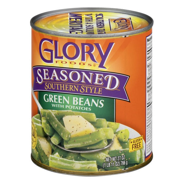 Glory Foods Seasoned Southern Style Green Beans with Potatoes