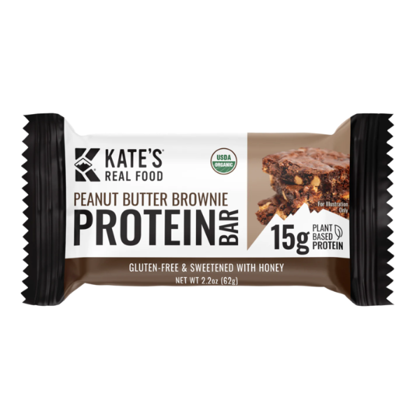 Kate's Real Food Peanut Butter Brownie Protein Bar