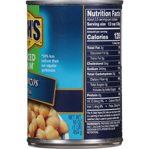 Bush's Best Reduced Sodium Chick Peas