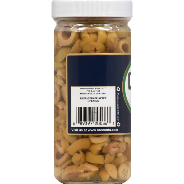 Racconto Italian Foods Green Olives, Sliced