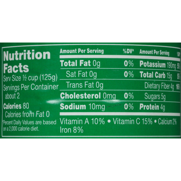 Del Monte No Salt Added Sweet Peas