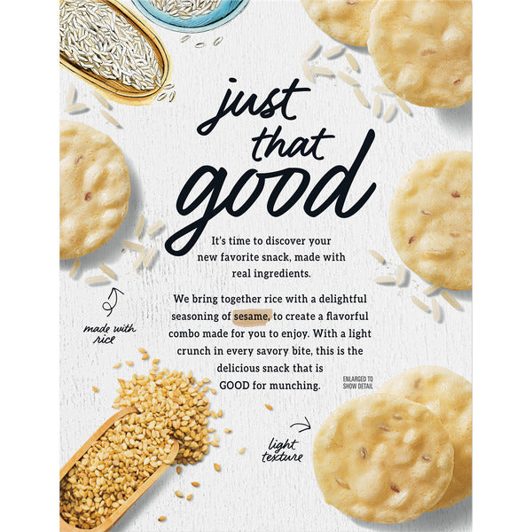 GOOD THINS Sesame Gluten Free Rice Snacks