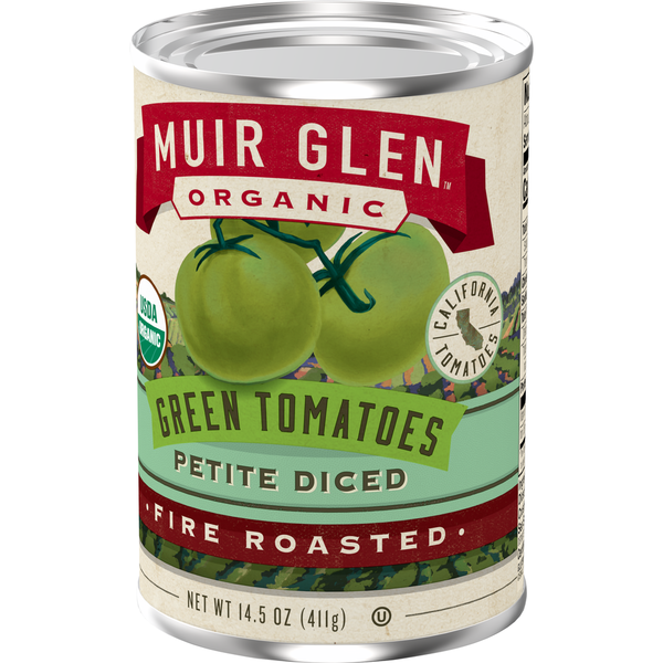 Muir Glen Organic Petite Diced Fire Roasted Green Tomatoes
