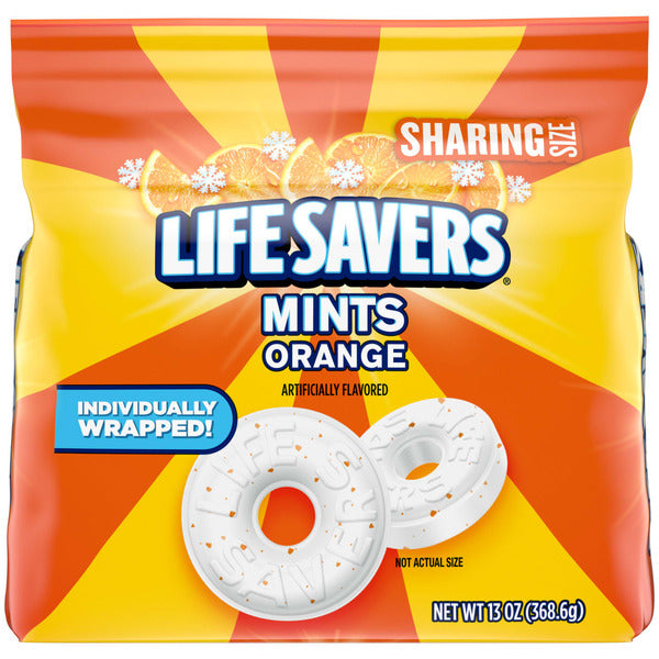 Life Savers Orange Breath Mint Hard Candy Sharing Size