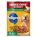 Pedigree Choice Cuts In Gravy Adult Canned Wet Dog Food Country Stew, 13.2 oz. Can