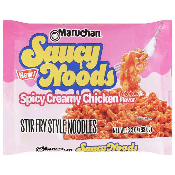 Maruchan Saucy Noods Maruchan, Saucy Noods, Ramen Noodles, Spicy Creamy Chicken, 3.3 oz