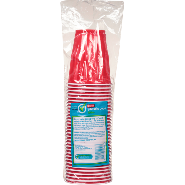 Simply Done Plastic Cups, Party, 18 Fluid Ounce