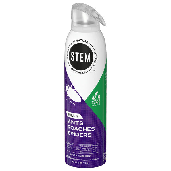 Stem Kills Ants, Roaches and Spiders Bug Spray, plant-based active ingredient