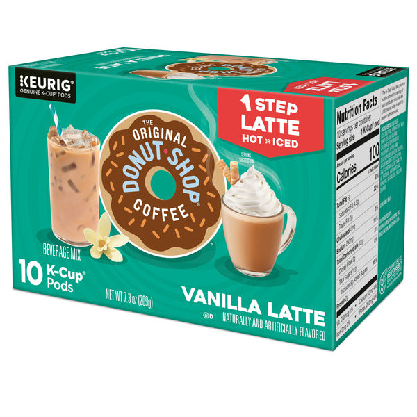 The Original Donut Shop One Step Vanilla Latte K-Cup Pods