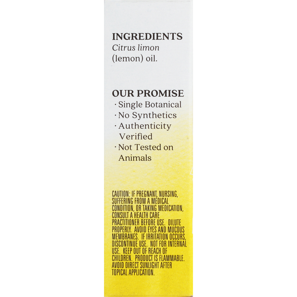 Aura Cacia Pure Essential Oil, Lemon, Renewing