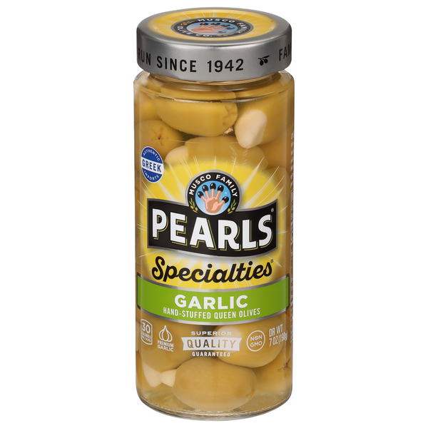 Pearls Specialties Garlic Stuffed Queen Olives