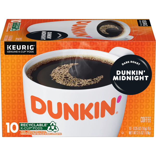 Dunkin' Dunkin’ Midnight Dark Roast Coffee, Keurig K-Cup Pods