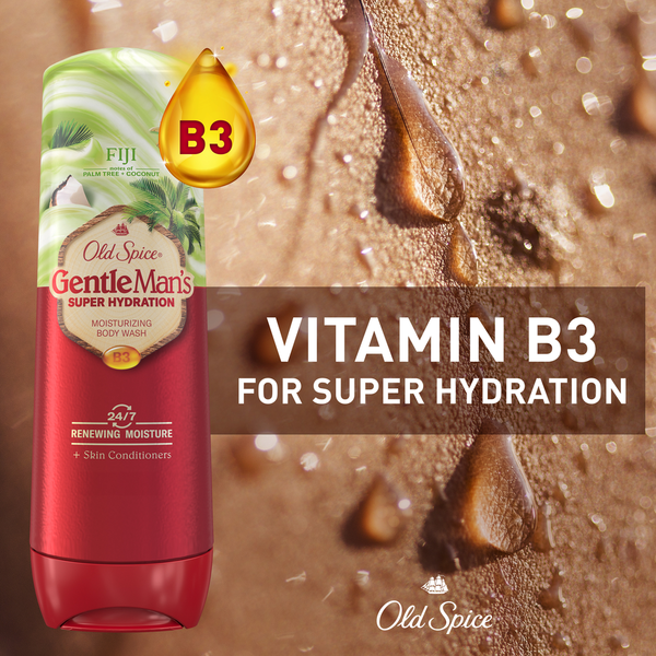 Old Spice Super Hydration Men's Body Wash, Fiji with Palm Tree + Coconut