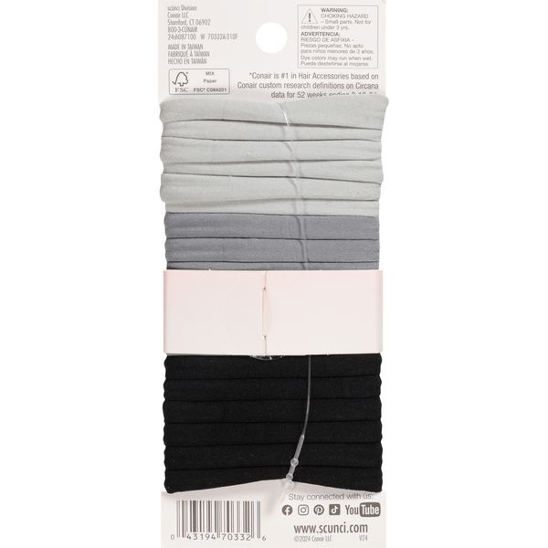 scünci No Damage Seamless Ponytailers