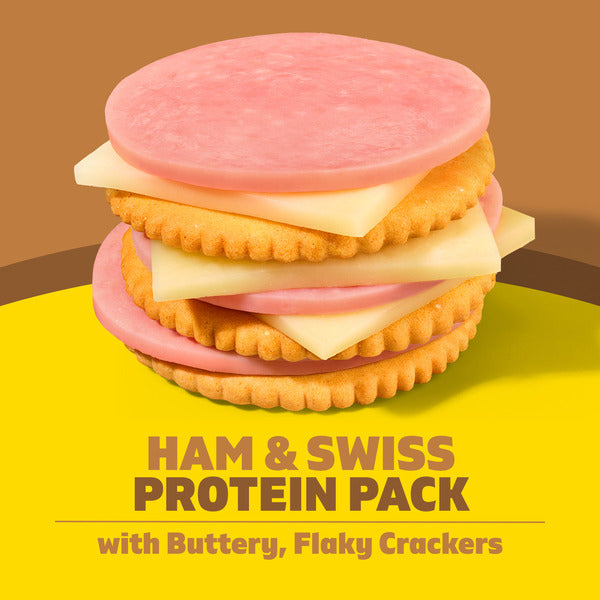 Lunchables Ham & Swiss Cheese with Crackers Kids Lunch Snack Kit