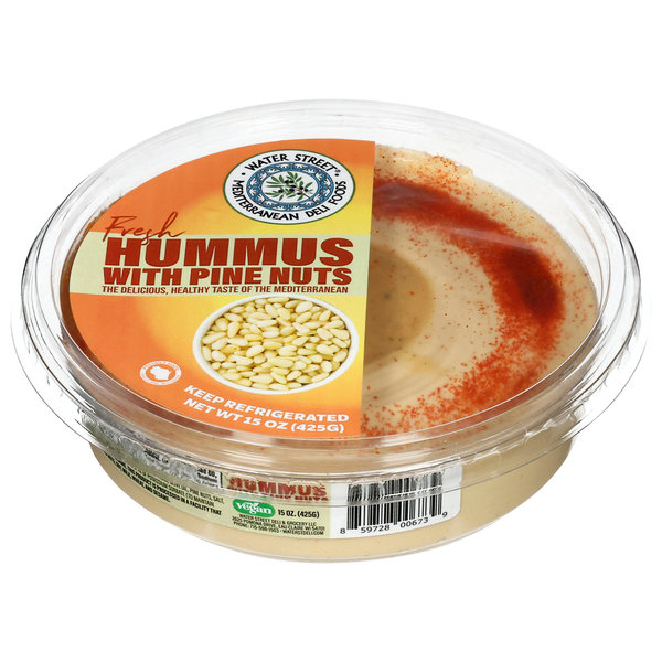 Water Street Deli Hummus, with Pine Nuts, Fresh