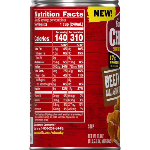 Campbell's Beefy Mac Soup