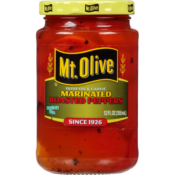 Mt. Olive Roasted Peppers, Olive Oil & Garlic, Marinated
