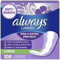 Always Daily Extra Protect Liners, Long Length, Un...
️