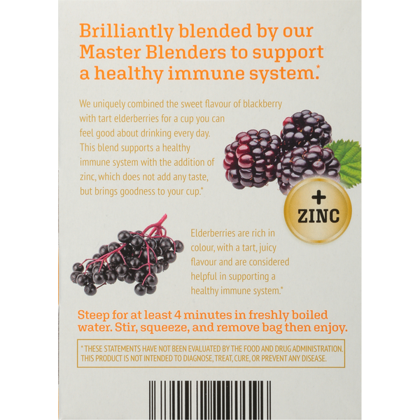 Twinings Immune Support, Blackberry Flavoured, Herbal Tea, Tea Bags