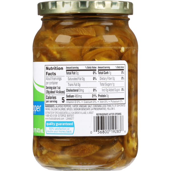 Food Club Jalapeno Pepper Slices