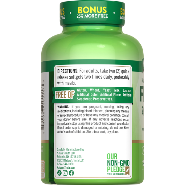 Nature's Truth Fish Oil Lemon Flavor Softgel