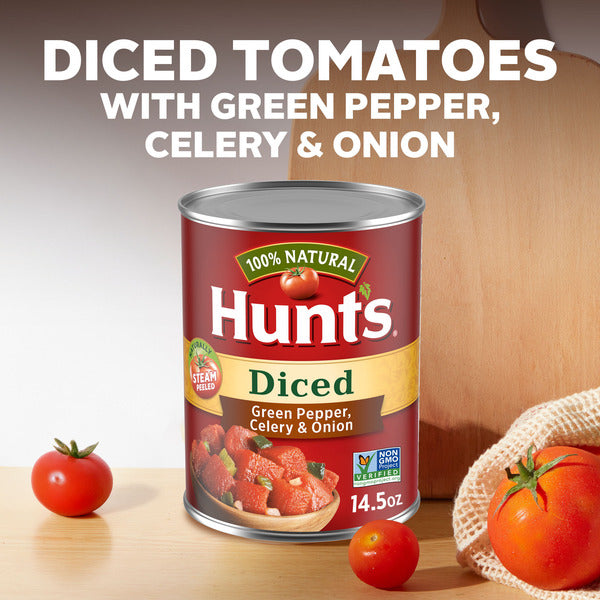 Hunt's Diced Tomatoes with Green Pepper, Celery and Onion