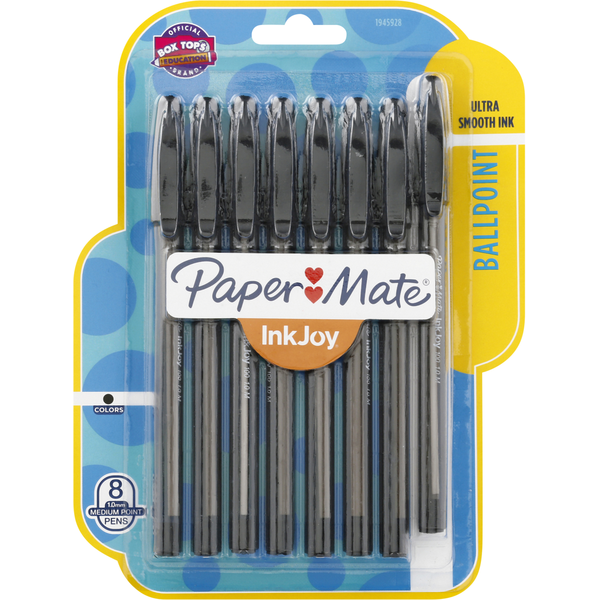 Paper Mate Pens, Ballpoint, 1.0 mm, Medium Point, Black