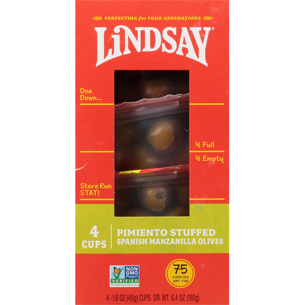 Lindsay Snack and Go Pimiento Stuffed Spanish Manzanilla Olives
