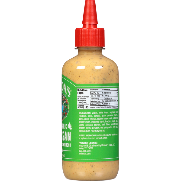 Melinda's Wing Sauce & Condiment, Spicy Garlic Parmesan