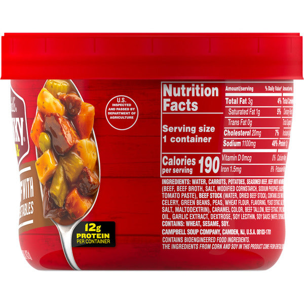 Campbell's Beef Soup with Country Vegetables
